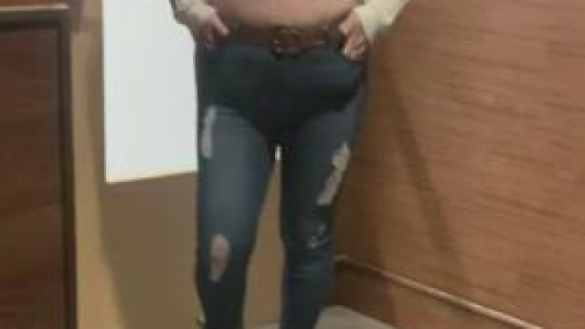 [F] - Bought this crazy sweater that would not hold my tits in at all! Flashed i