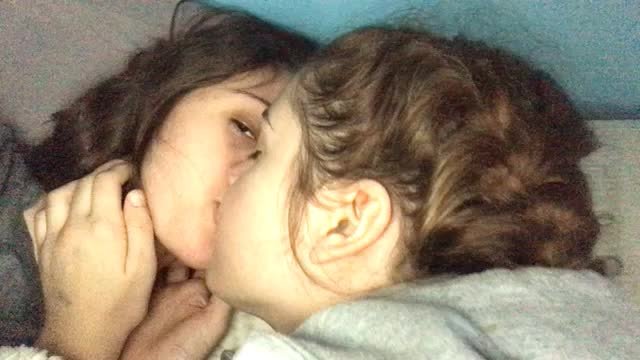 Young Lesbians Kissing