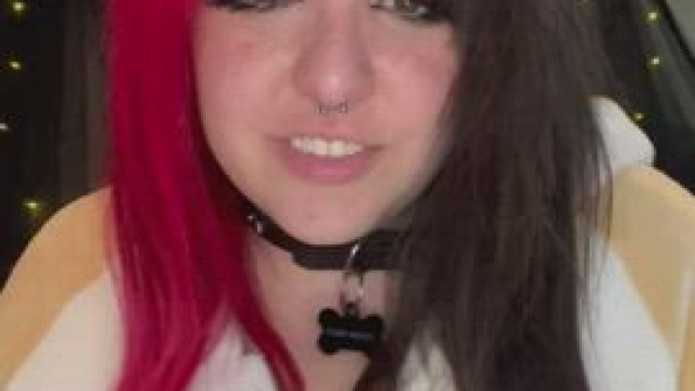 I know you wanna adopt a goth puppy