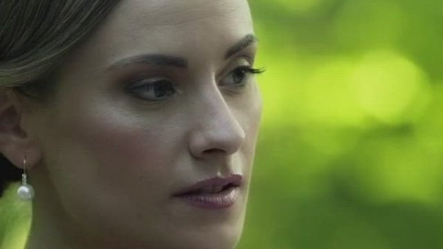 Claire Castel Disrobing in the Woods