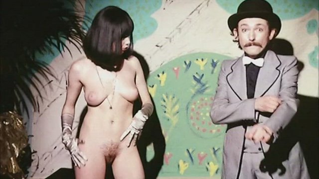 Magician gets out a bunny from where