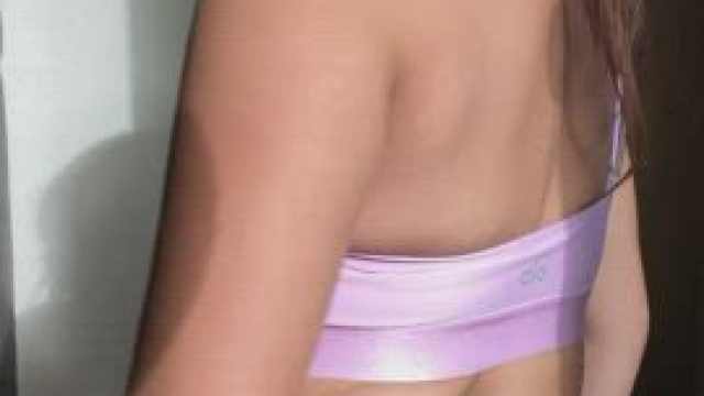 Come over and pull these to the side [f]