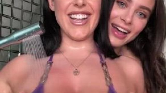 Revealing Angela’s huge tits