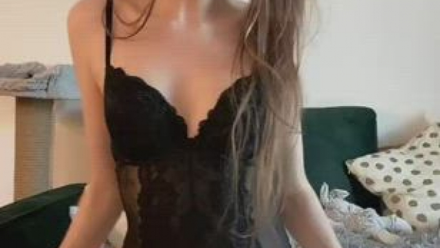 Shoot your cum all over my small tits. [F]