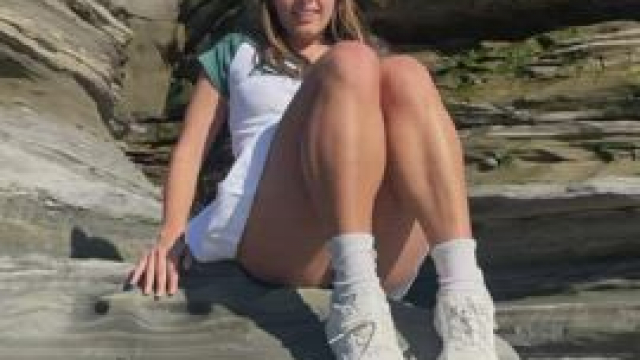 I can’t resist spreading my holes in public ;)