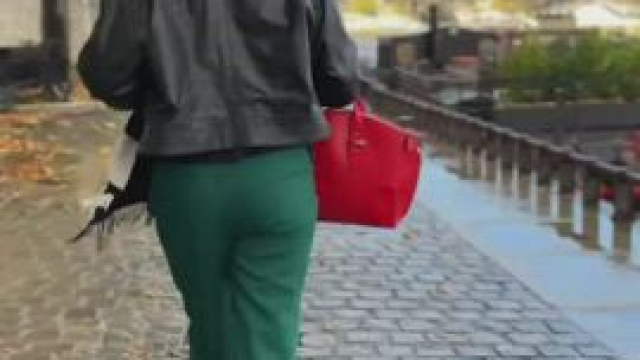 Tits out by the canal [gif]