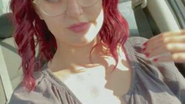 My boobs aren’t the biggest but the perfect size to take out of my top while I’m