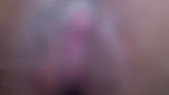 Creamy pussy fucked with dildo