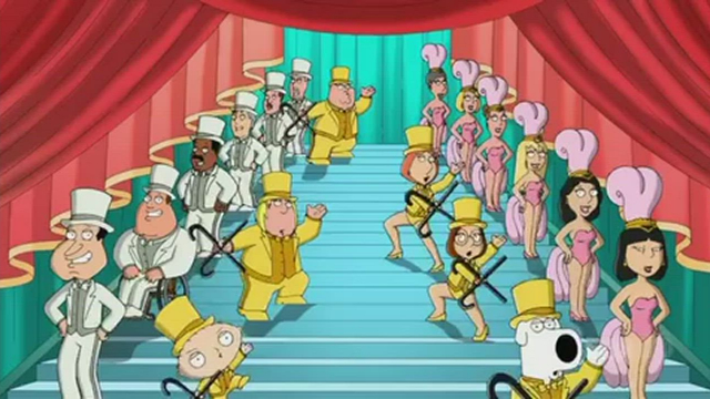 I must of missed this intro in family guy