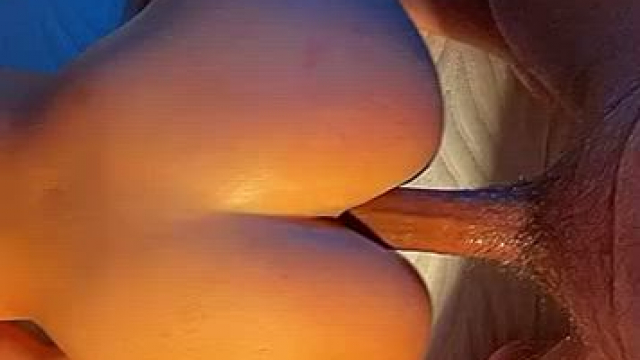 Massive cock in tight asshole