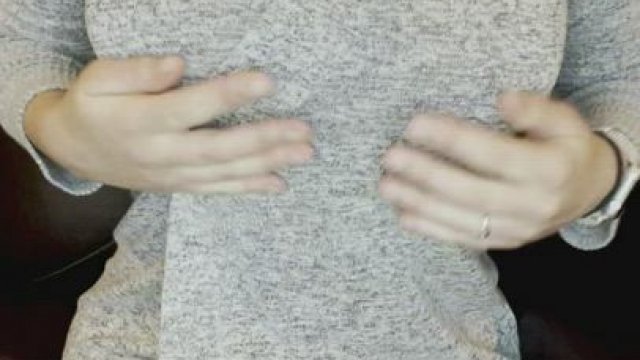 i love wearing just a sweater:)