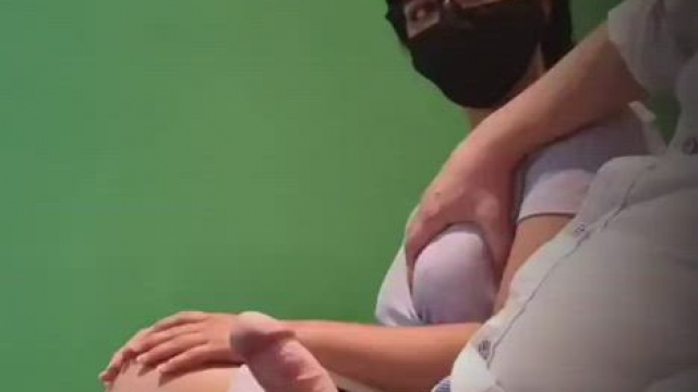 Boss using his secretary