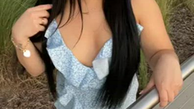 Giving the people in the park a show