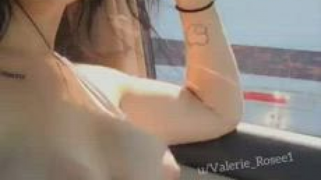 I get turned on by showing my breasts to random guys in town