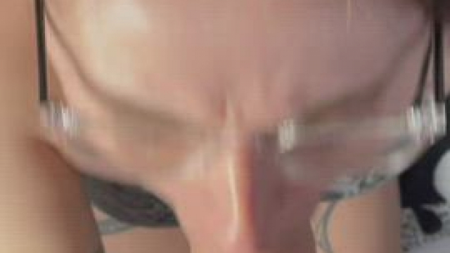 You can almost hear the cum hit my face