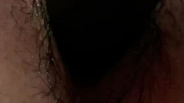 He busted all in it creamy cum being pushed back