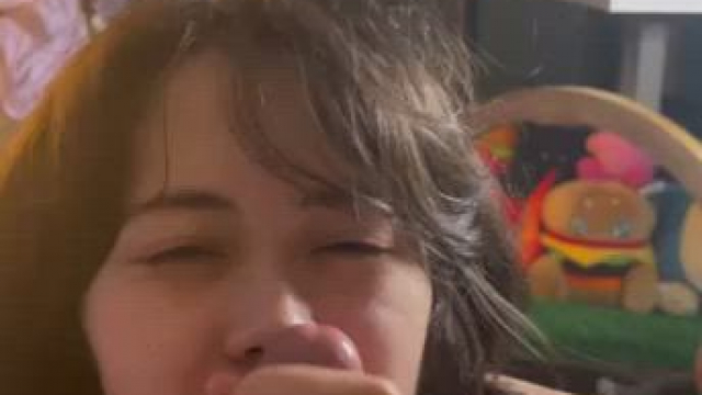 Innocent asian gets facial