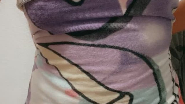 Wait until I drop my towel and reveal my tits