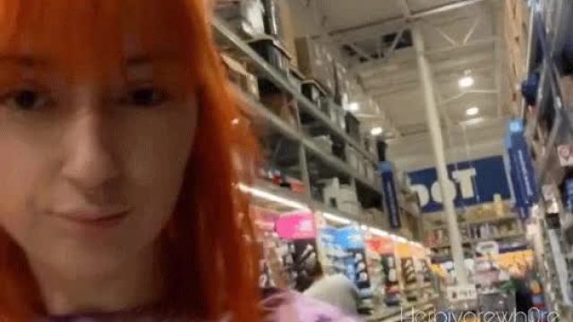 Public sluts with neon hair! Lol