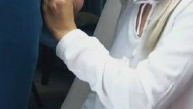 Assistant Reliving Stress On Boss With Big Cumshot