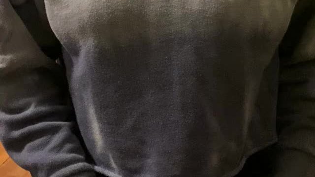 Surprise under my sweatshirt