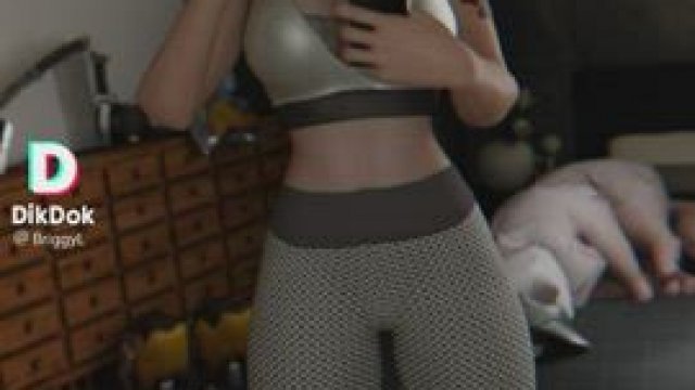 Brigitte gives herself a spank (Junkerz)