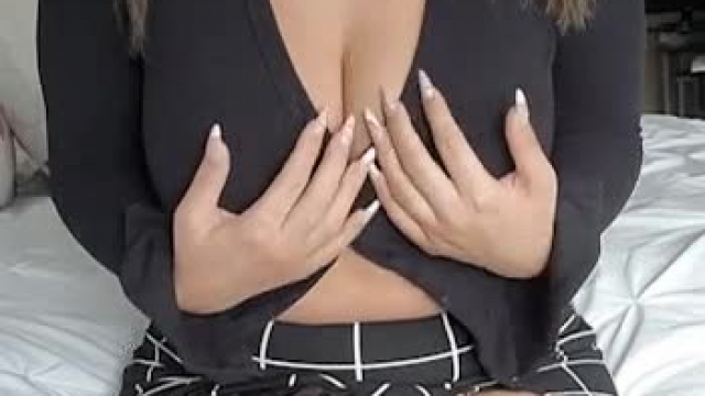 This teacher in thigh highs always gets her daddy