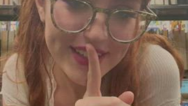 Here’s me giving you a striptease in the back of the library, can I get a book r