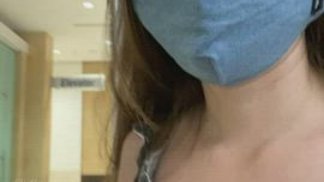 No panties but at least I wore my mask. [GIF]