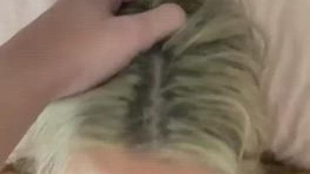 Lovely blonde facefucked and swallow