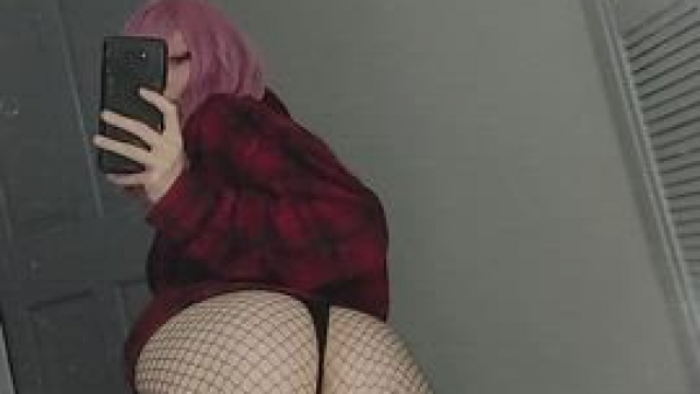 Would you rip my fishnets and screw me? Keep the boots on?