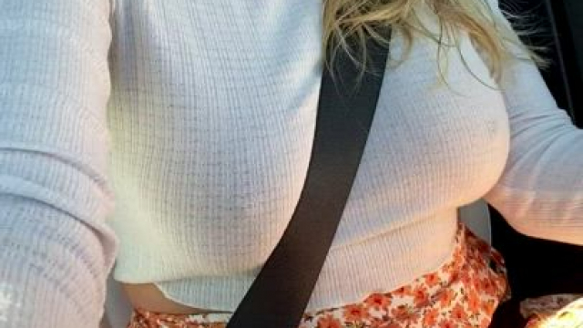 Feeling risky on my drive today [GIF]