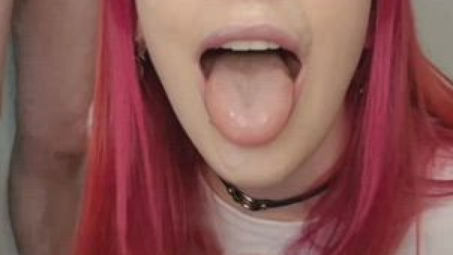 being a nerdy slut means sometimes your glasses get covered in cum