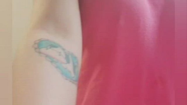 Titty droppin' in the middle of cleaning my kitchen lol