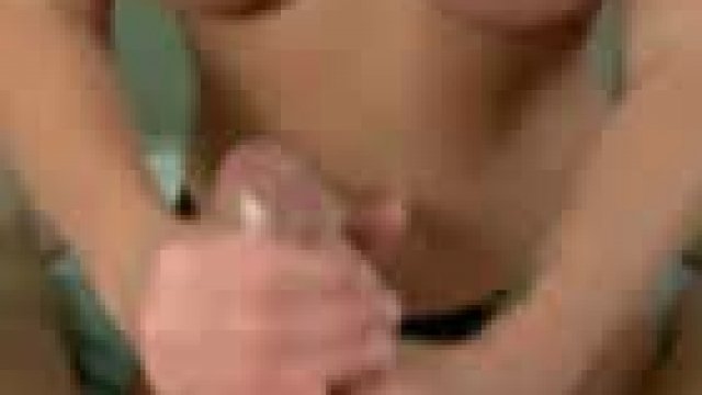 Selena giving a well lubed handjob