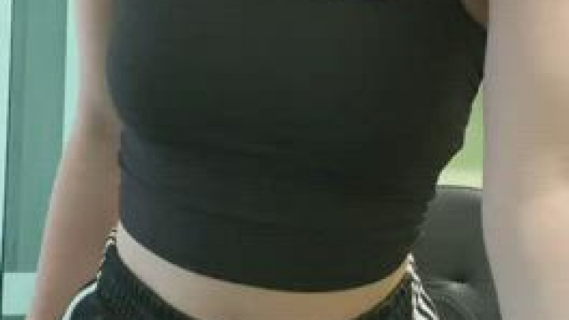 Sexy big ass behind sports pants