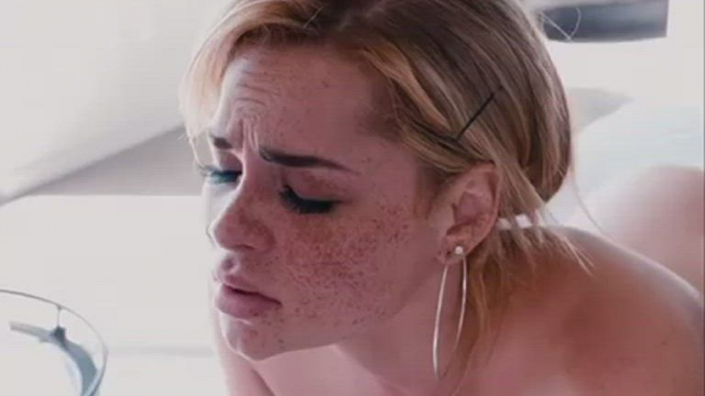 Painting freckled babe