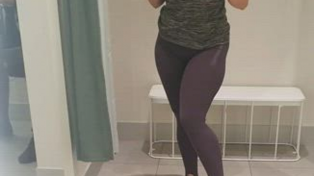 There's a girl next to me in the changing room, I think it's her guy across from