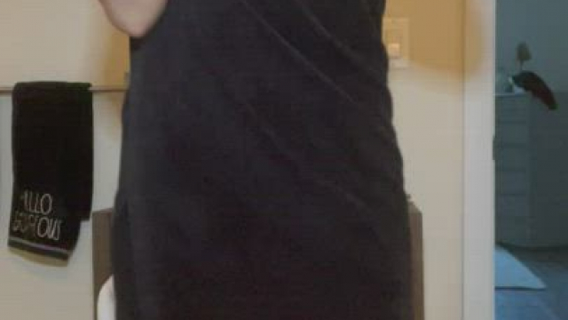 Just a towel for easy access