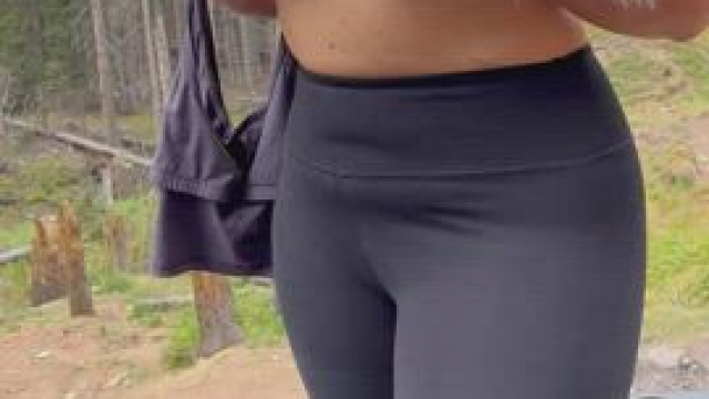 Now you can enjoy the view of the mountains and my thick body while we fuck