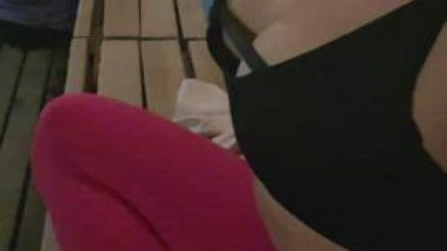 Nipples Sauna has a guy right there [GIF]