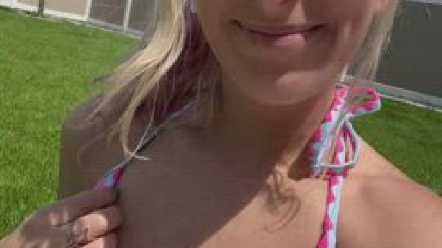 POV: you are my neighbor & always like to perv out on me while I tan :)