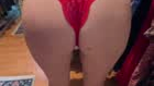 peeling down my red panties so you can use me