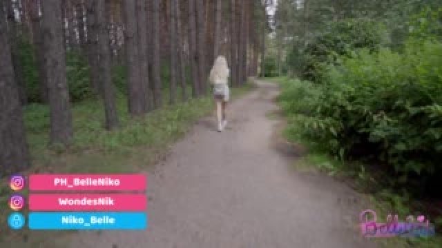 Pread her for Sex for Money & Cum in Public