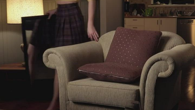 Turning herself on from her reflection