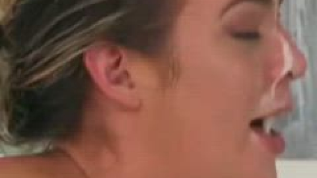 Crazy slut can not stop throating and gagging herself, even after she gets a fac