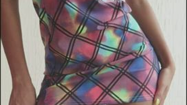 using my dress without panties and Wet, u liked?