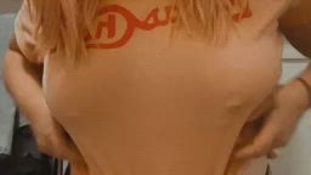 It’s a little nippy in here. Plop! How’s the titties. Happy titty Tuesday. (Titt