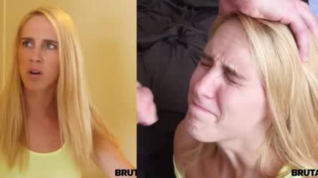 No longer arogant with dick aimed at her face