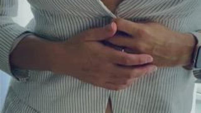 Down blouse...and out blouse!